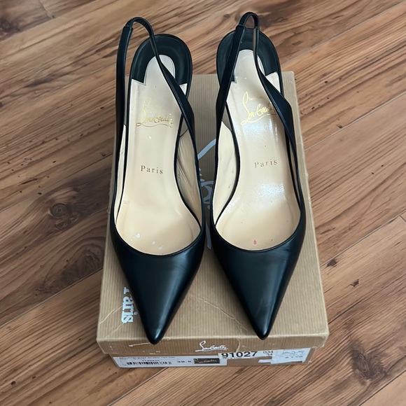 Christian Louboutin Shoes - Christian Louboutin Black Pointed Slingback Pumps